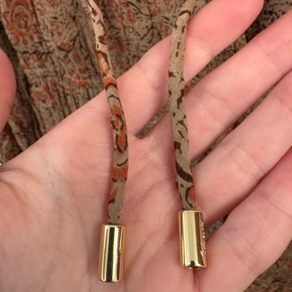 Cleobella Ophelia Floral Long Sleeve Crinkle Chiffon Midi Dress Size Medium - Picture 4 of 16